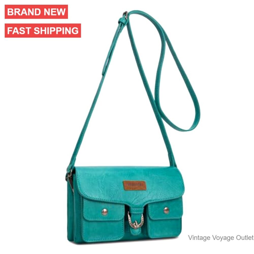Small Crossbody Purse with Double Zipper Multi-Function Card Holder - Picture 5 of 7